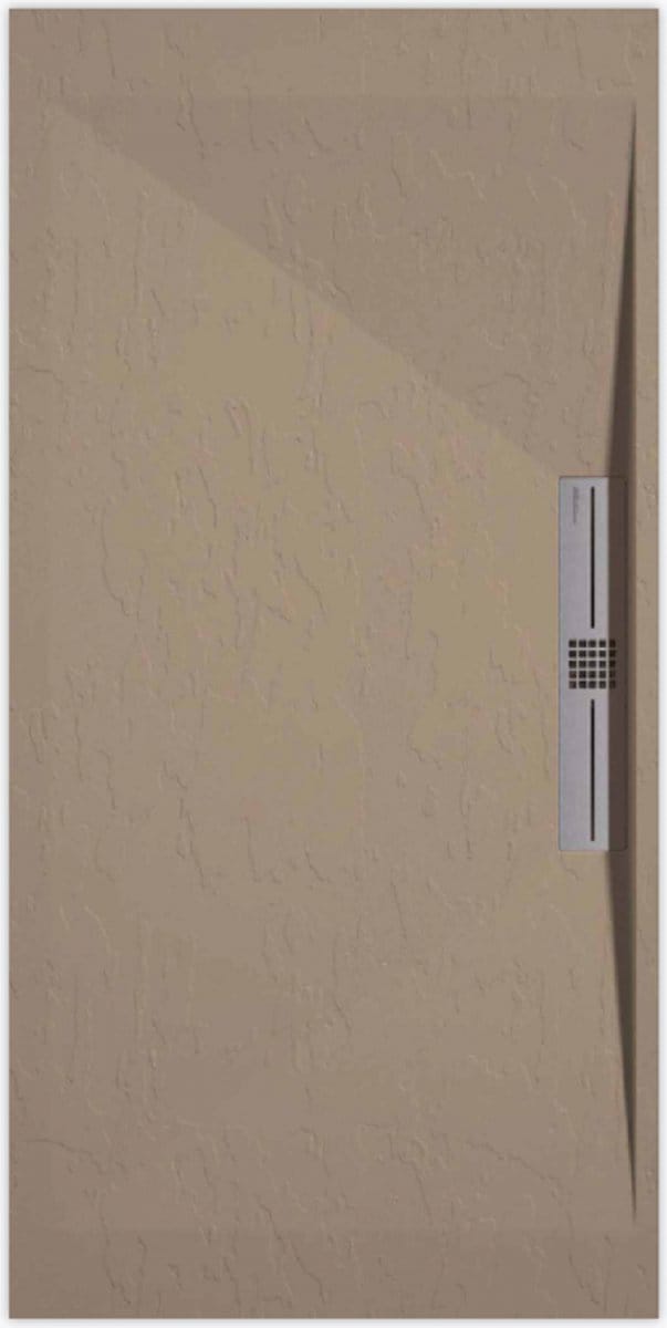 Sanifun douchebak Stone Side Moka Slate 1300 x 700 S
