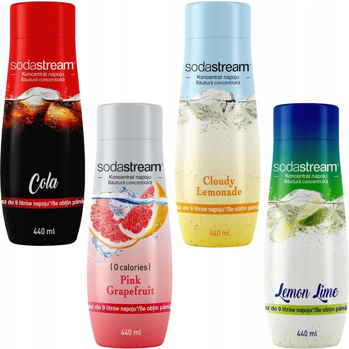 SodaStream - Concentraten Set - Cola - Grapefruit - Limonade - Citroen-Limoen
