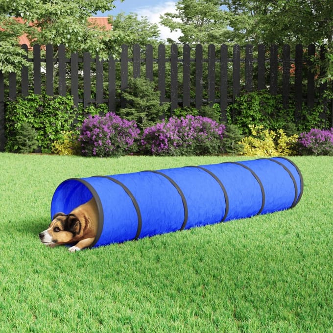 vidaXL Hondentunnel Ø 40 x 200 cm polyester blauw