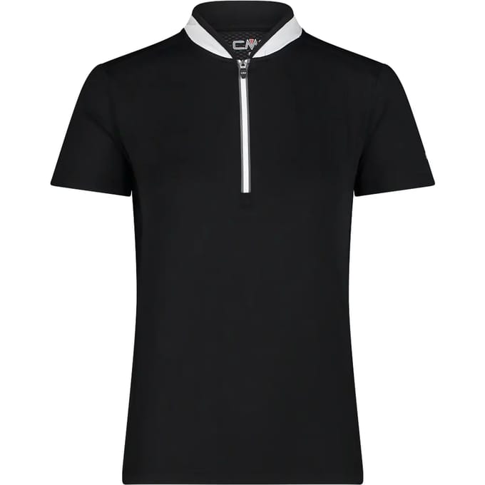 Cmp Fietsshirt Half-zip Dames Polyester Zwart/wit Maat Xs