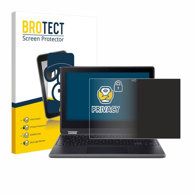 BROTECT - privacy screenprotector voor Acer Chromebook Spin 511 R757TN - Folie Beschermfolie Blauwlichtfilter