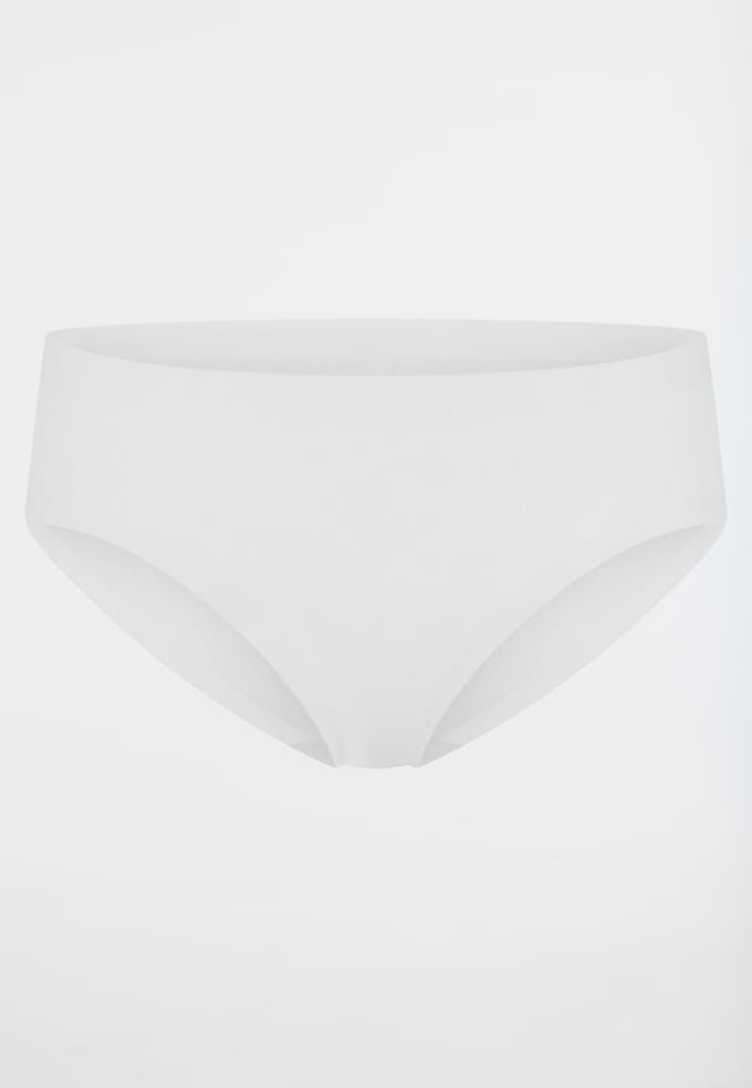 Schiesser Slip naadloos - Invisible Cotton Dames Onderbroek - wit