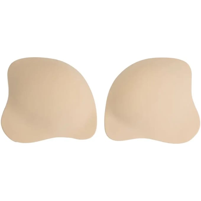 Bye Bra Push-Up Cups, Plakbeha, Lichtgewicht, Herbruikbaar tot 25 keer, Zonder stiksels & Naadloos, Zwart en Beige (VK, Cup & Band, A, Beige)