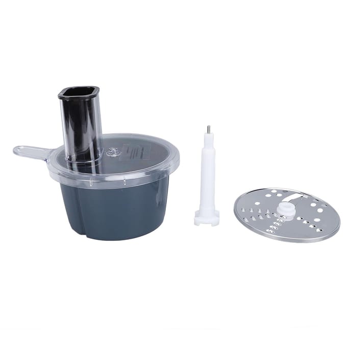 Foodprocessor Container Snijset Professioneel Hoge Efficiëntie Veilig Groentesnijder Hulpstuk L gray