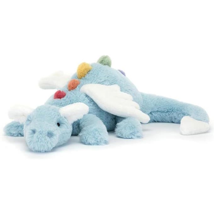 Internet celebrity sky dragon pop grappig jely pluche speelgoed regenboog sneeuw draak pop groot kussen cadeau 70cm
