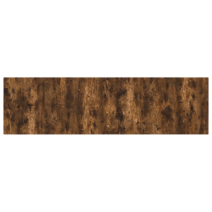 vidaXL - Wandgemonteerd - Hoofdbord - DELFT - Gerookt - eiken - Bewerkt - hout