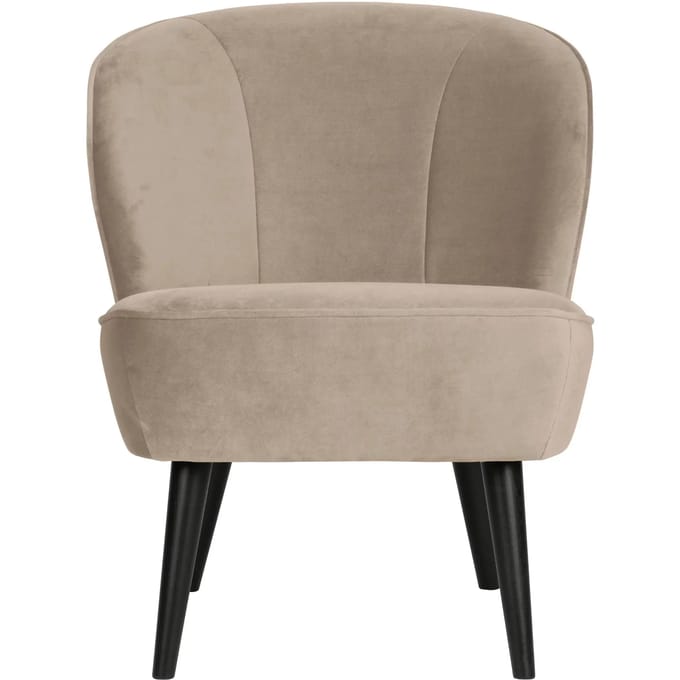WOOOD Sara Fauteuil - Velvet - Khaki - 59x71x70