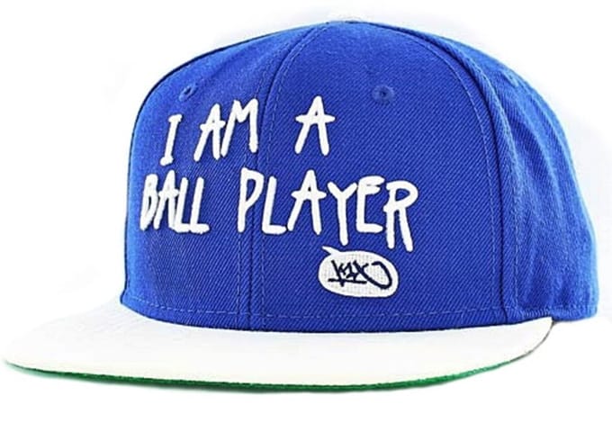 K1x Ball Player Snapback Cap Kobalt/wit/koningsblauw - UNI