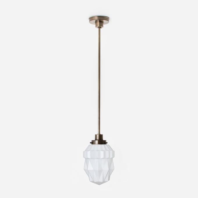 Hanglamp Theatre 20's Brons - Art Deco Trade