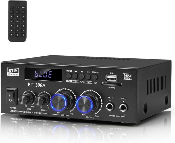 Audio Versterker - Stereo Versterker - Amplifier- Complete Set