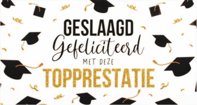 Kaart - Geslaagd - SGP15-C - Geslaagd gefeliciteerd met deze topprestatie