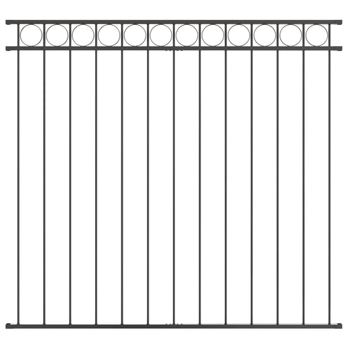vidaXL - Heckelement - ASSEN - 163 - x - 150 - cm - Staal - Grijs