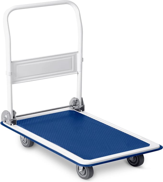 HM-506 transportwagen - wit en blauw