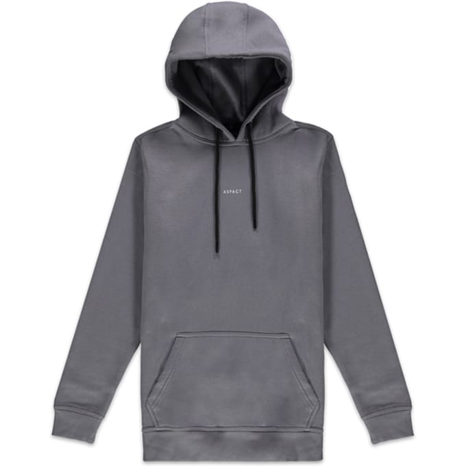Aspact  Back Logo Hoodie Quick Silver Größe: XXL | Kaputzenpullis Outlet | Unisex | Grau