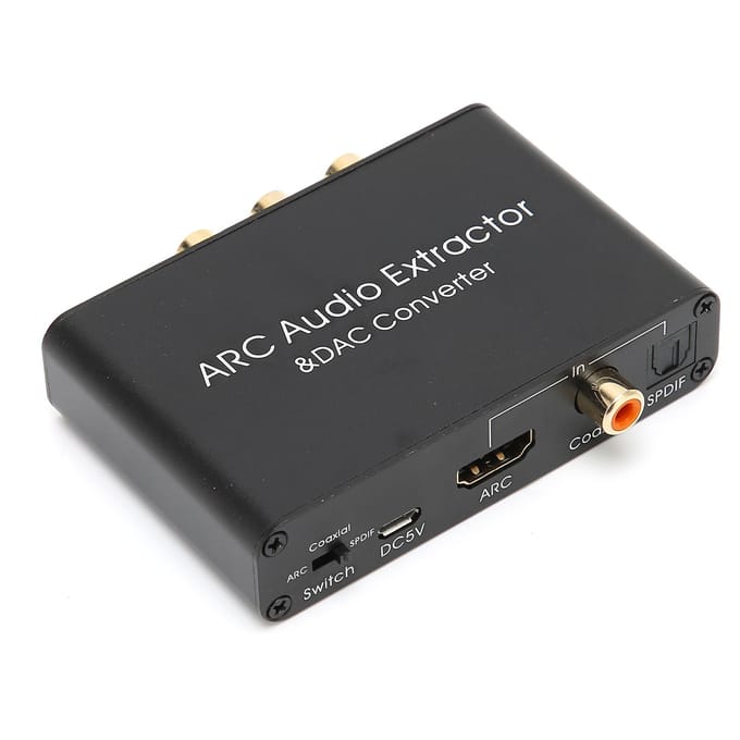 Interface multimédia HD ARC Extractor Convertisseur numérique vers analogique ou DAC pour DVD HDTV