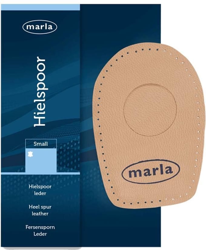 Marla Hielspoor - Lederen schuimrubberen hielkussen - L