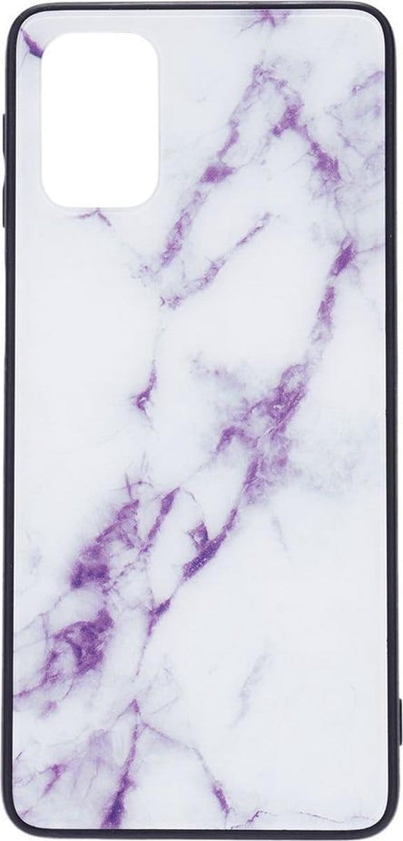 Shop4 - Geschikt voor Samsung Galaxy M31s Hoesje - Harde Back Case Marmer Wit