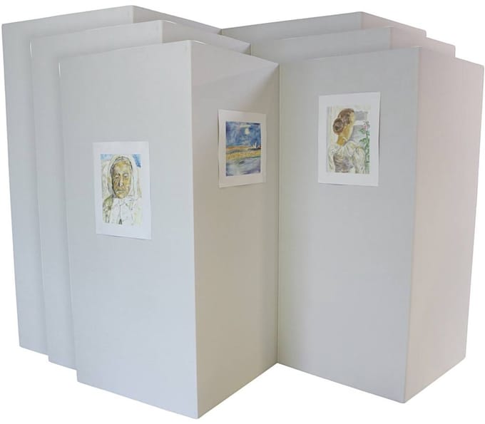 Presentatiewanden, H: 190 cm, B: 4x90 cm, dikte 4 mm, 3 stuk/ 1 doos