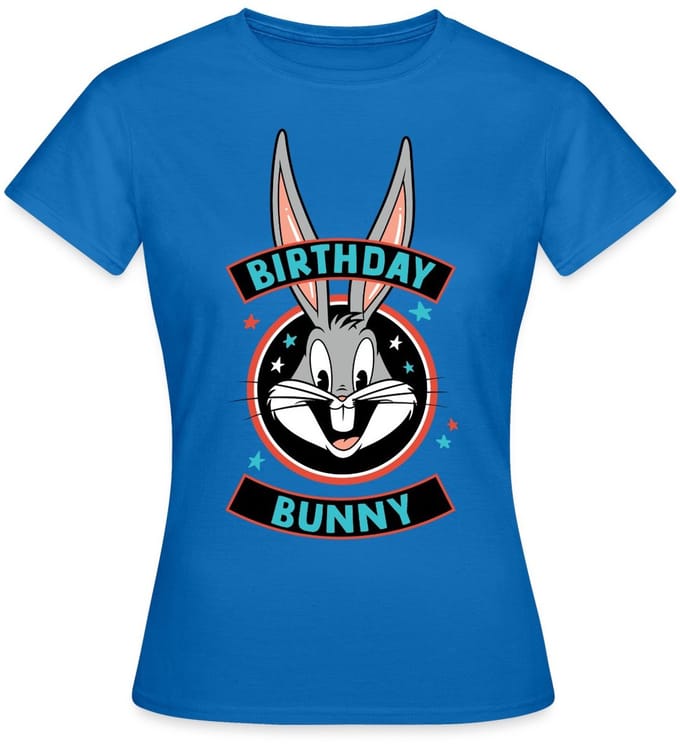 Looney Tunes Bugs Bunny Birthday Bunny T-Shirt Dames
