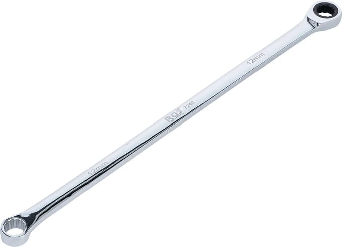 BGS Ratelring- en ringsleutel - extra lang - 12 mm