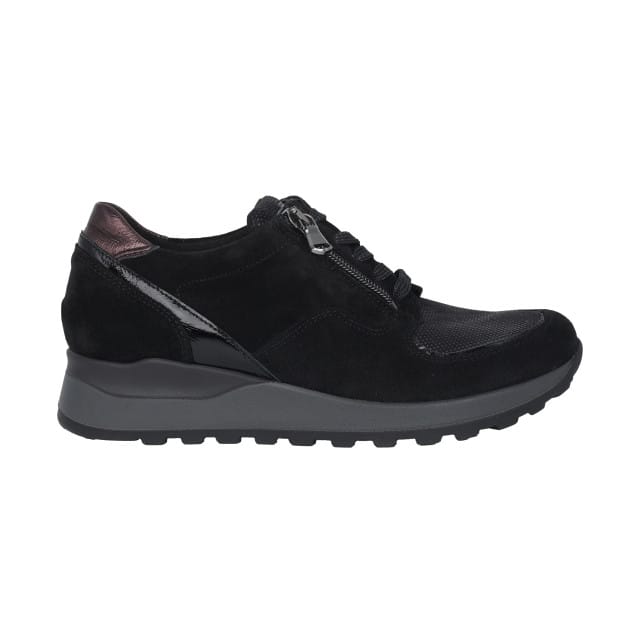 Waldläufer Hiroko - dames sneaker - Zwart - maat 41 (EU) 7 (UK)