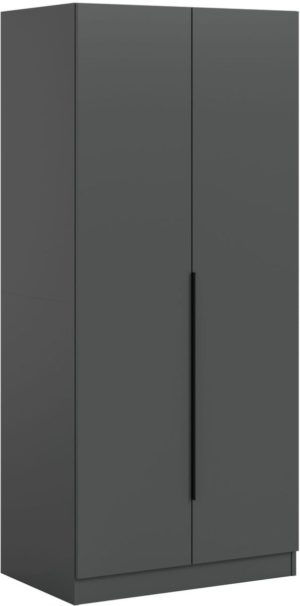 Moderne 2-deurs kledingkast - Ruimtebesparend - Tijdloos design - Handige opbergoplossing - 80cm