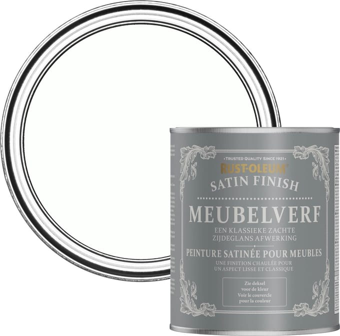 Rust-Oleum Wit Meubelverf Zijdeglans - Krijtwit 750ml