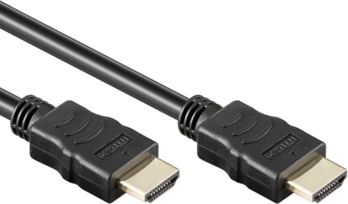 New Age Devi - 1.4 HDMI Kabel - High Speed Ultra HDTV - 4K - 3D - Verchoomd Goud - Zwart - 05 meter