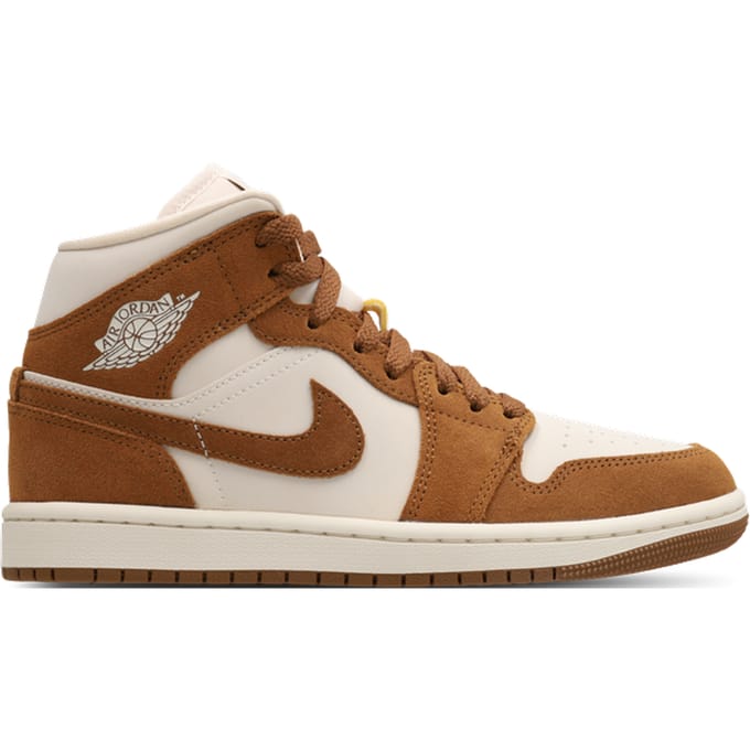Jordan Aj1 Mid Sneakers Dames - Bruin - Maat 38 - Leer
