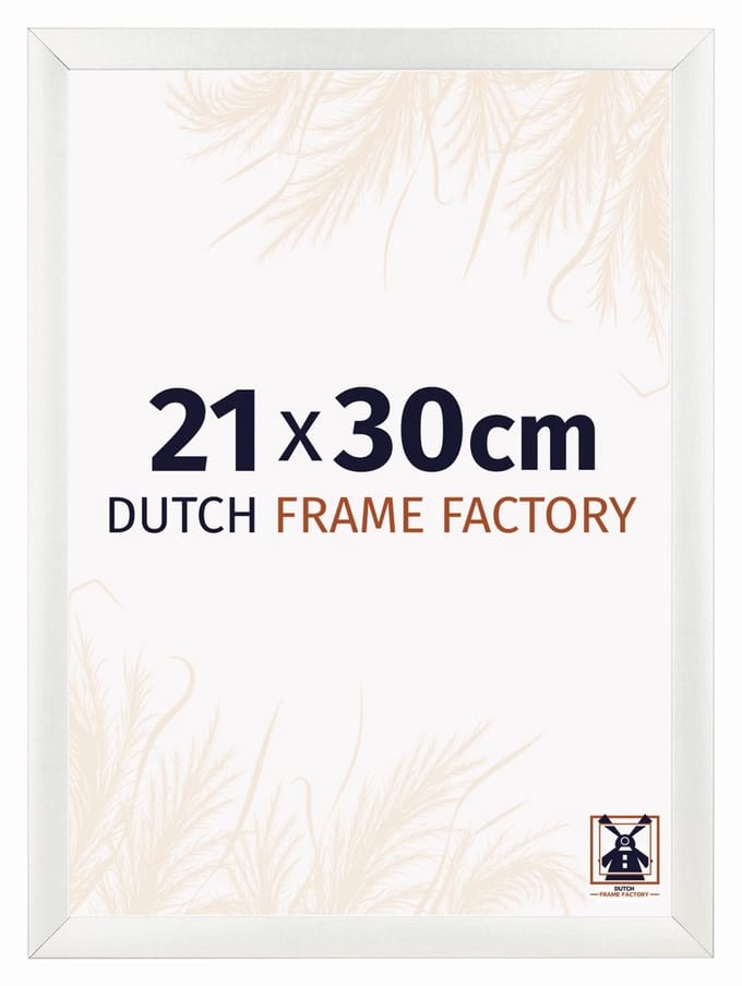 Fotolijst 21x30 cm - MDF - Wit Geveegd - Praag