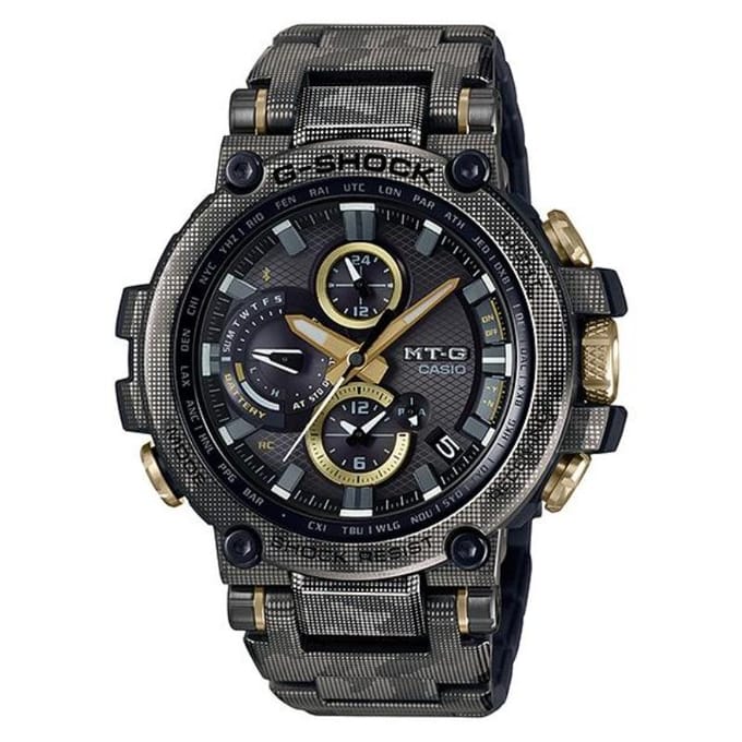 Casio Heren RVS 200M Waterbestendig Kwarts Horloge MTG-B1000DCM-1A zwart