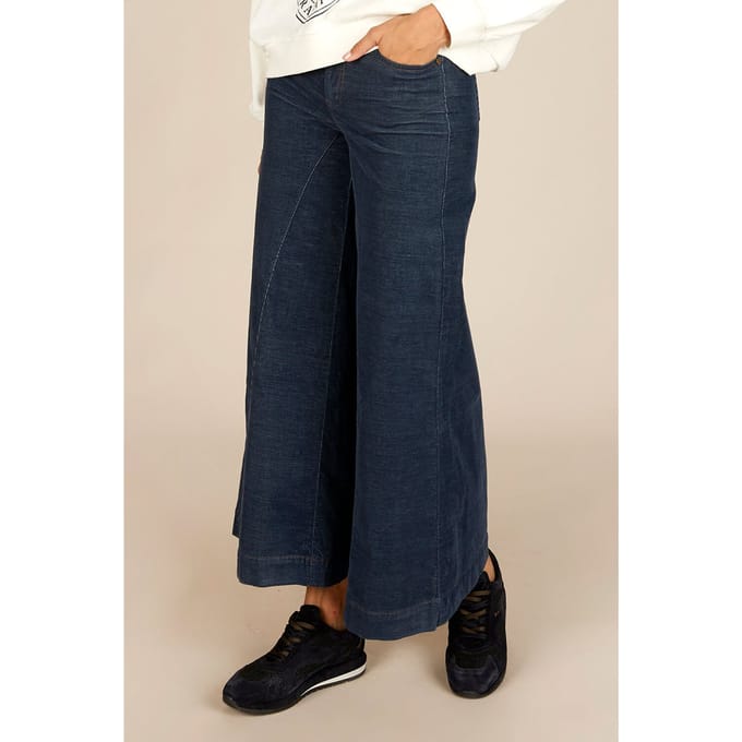 River Woods Flared Cotton Jeans In Blue Größe: W27 | Ausgestellte Hosen Outlet | Damen | Blau