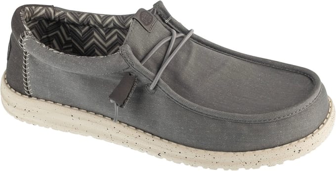Hey Dude Wally Stretch Canvas, Mannen, Grijs, Sneakers, maat: 43