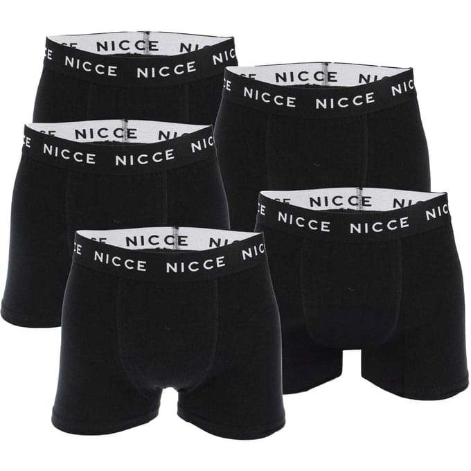 Nicce Galan Boxershorts Heren (Set van 5) (Zwart)