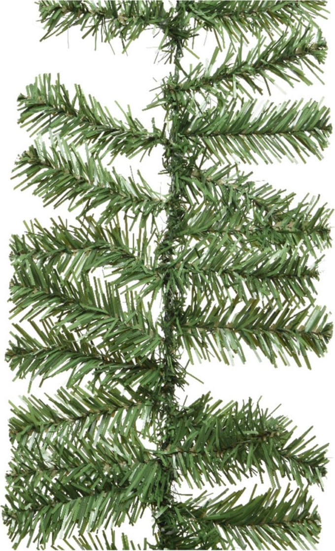 Everlands guirlande slinger groen 270x9,5 cm - Kerstdecoratie