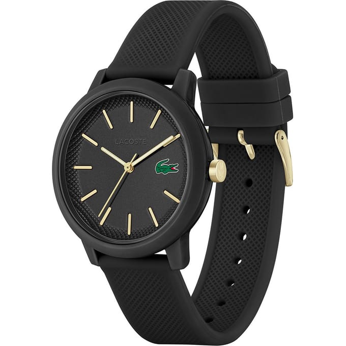 Lacoste LC2011233 Lacoste.12.12 Kunststof Zwart 42mm