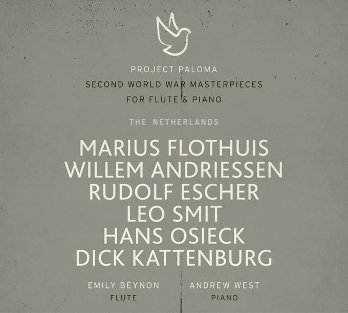 Emily Beynon & Andrew West - Paloma 3: Second World War Masterpieces For Flute & Piano (The Netherlands)