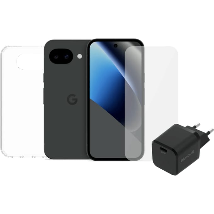 Google Pixel 10a 128GB Zwart 5G + Compleet Accessoirepakket