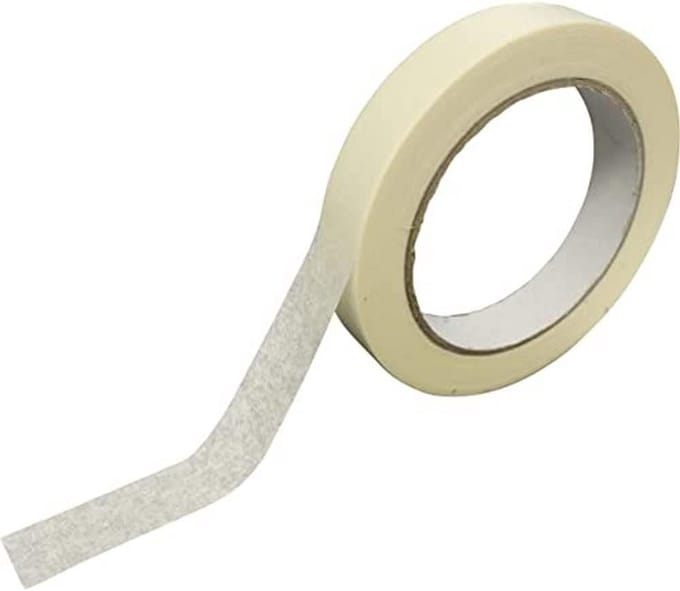Plakband - Afplaktape - Kluswerk - 50 meter rol - 25 mm breed - Grijs