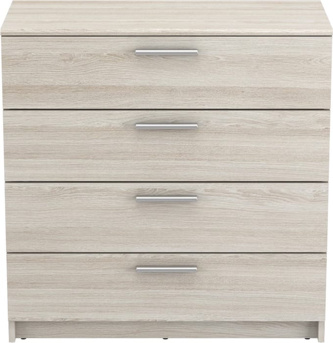 CALICOSY - Ladenkast 4 laden L79,6 cm, lichte houten afwerking - Pricy