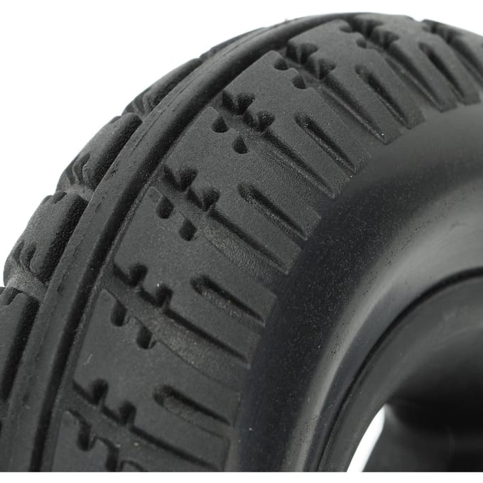 Wielstoel Wiel Vervanging Antislip Massief PU Sterk Draagvermogen Looprek Accessoires 7in black
