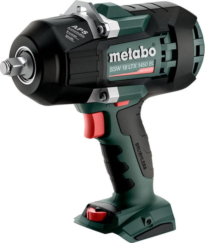 Metabo SSW 18 LTX 1450 BL 602401850 Accu-slagmoersleutel 1450 Nm 18 V Aantal meegeleverde accus: 0 Brushless, Zonder accu, Zonder lader