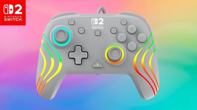Turtle Beach Afterglow Wave - Grey - Wired Controller - Nintendo Switch