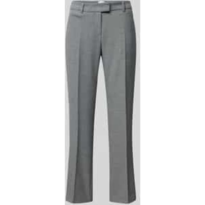 Regular fit stoffen broek met verkorte pasvorm, model 'MARY'