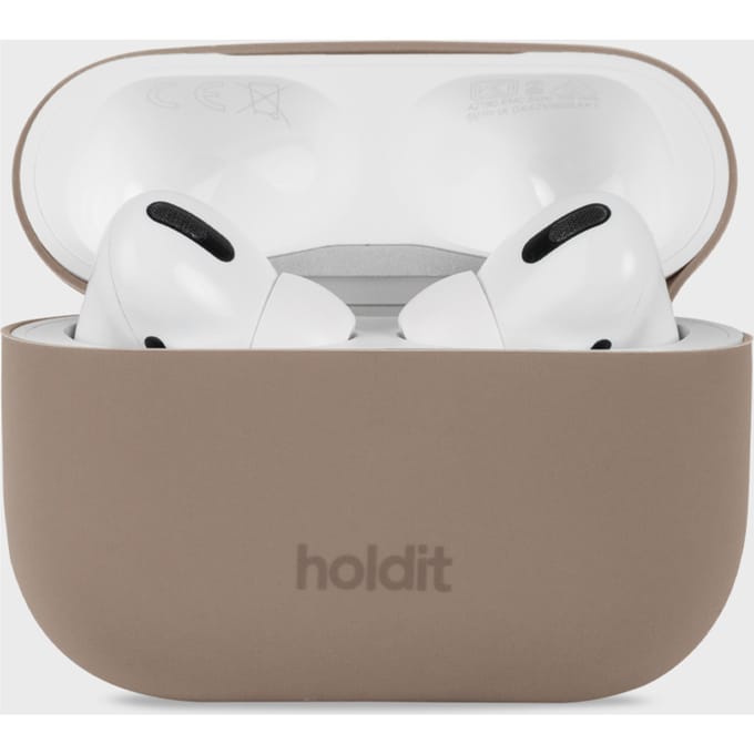 Holdit Silicone Case voor de Apple AirPods Pro / Pro 2 - Mocha Brown