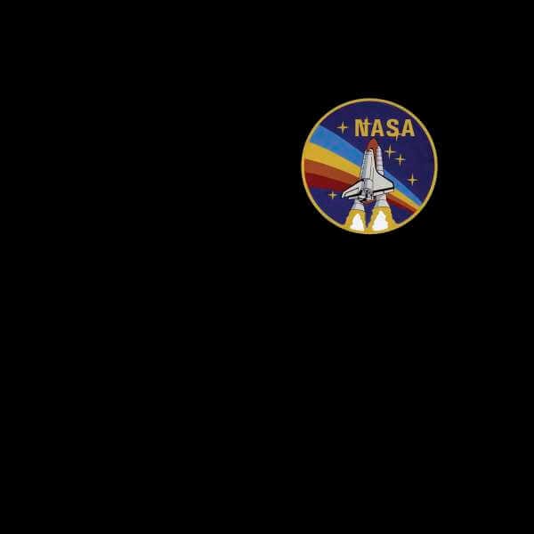 NASA Vintage Rainbow Shuttle Trui - Zwart - M