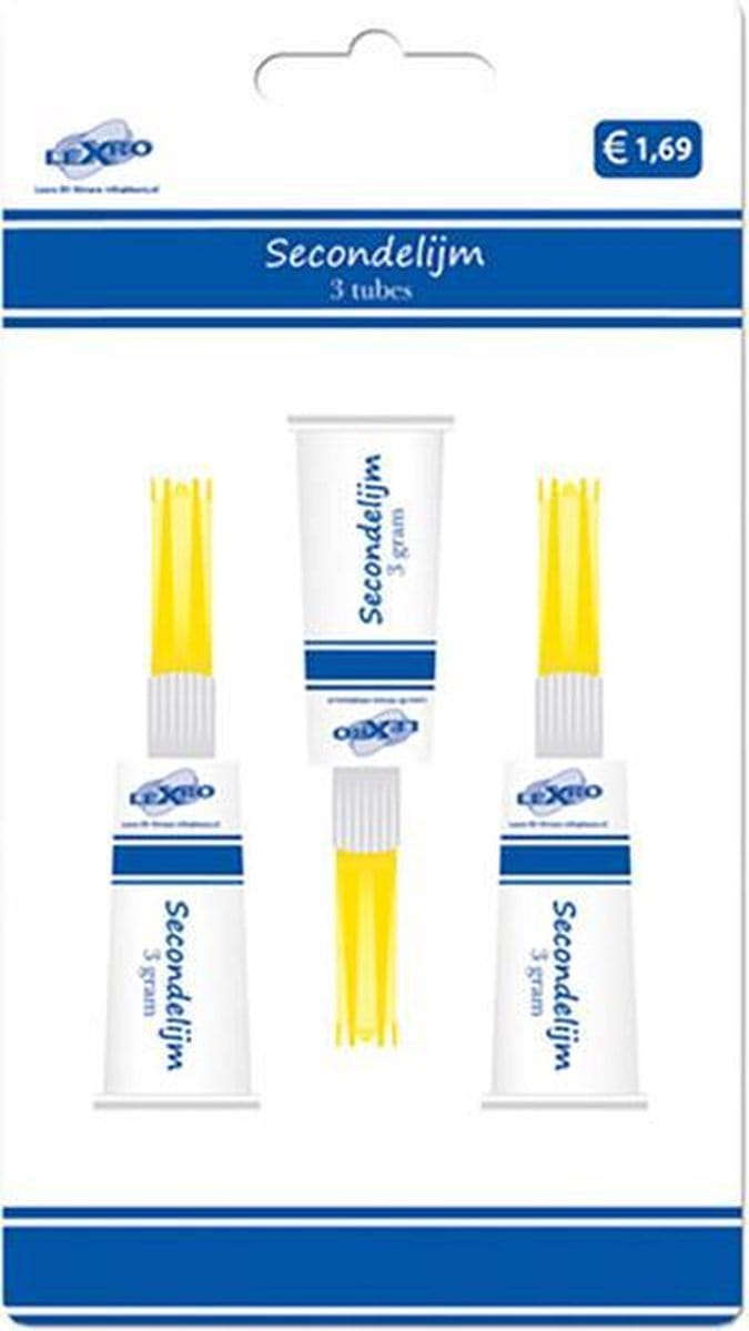 Lexro Secondelijm (3 tubes)
