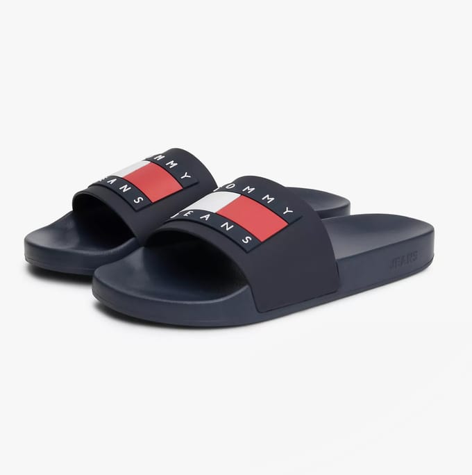 Tommy Hilfiger Tj Pool Slippers Heren Slippers Donker Nacht Navy