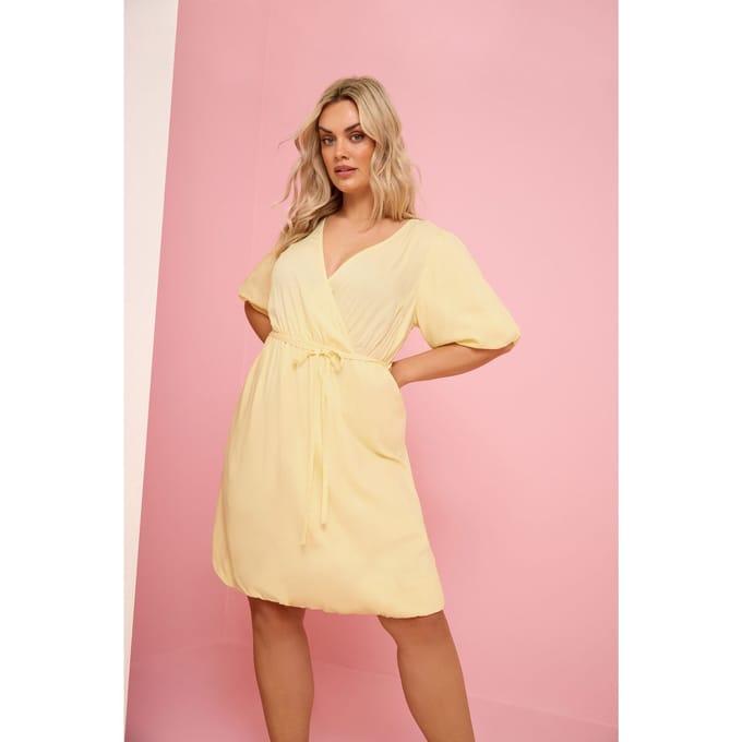 Yours Gele Wikkeljurk Met Ballonzoom Size 42