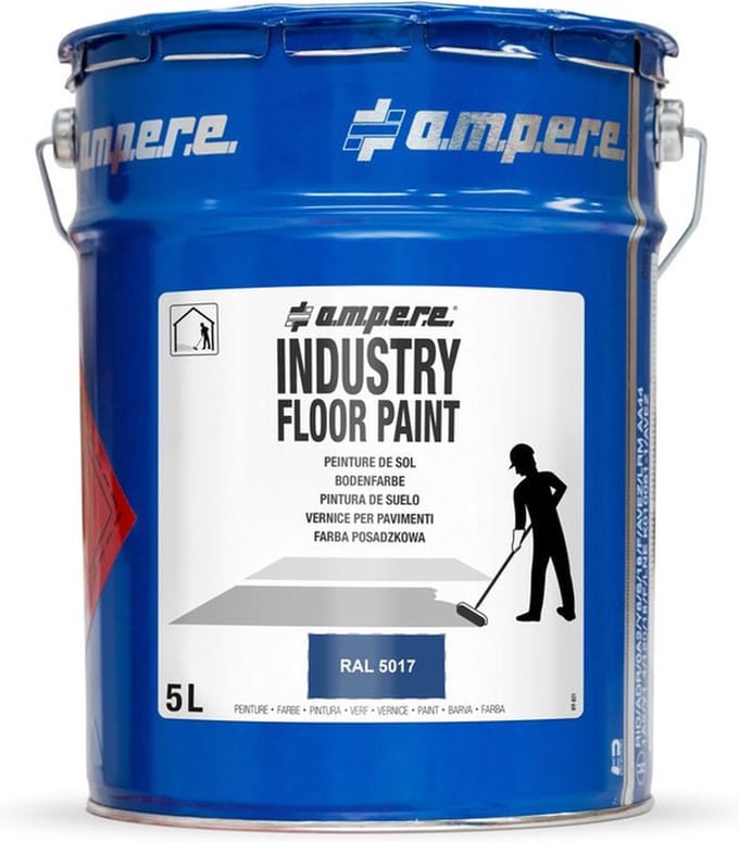 Ampere Industry Floor Paint markeerverf - 5 liter | Blauw
